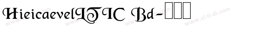 HieicaevelLTIC Bd字体转换